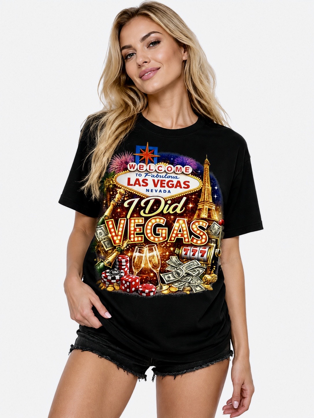 I Did Vegas — Marquee Lights Tee
