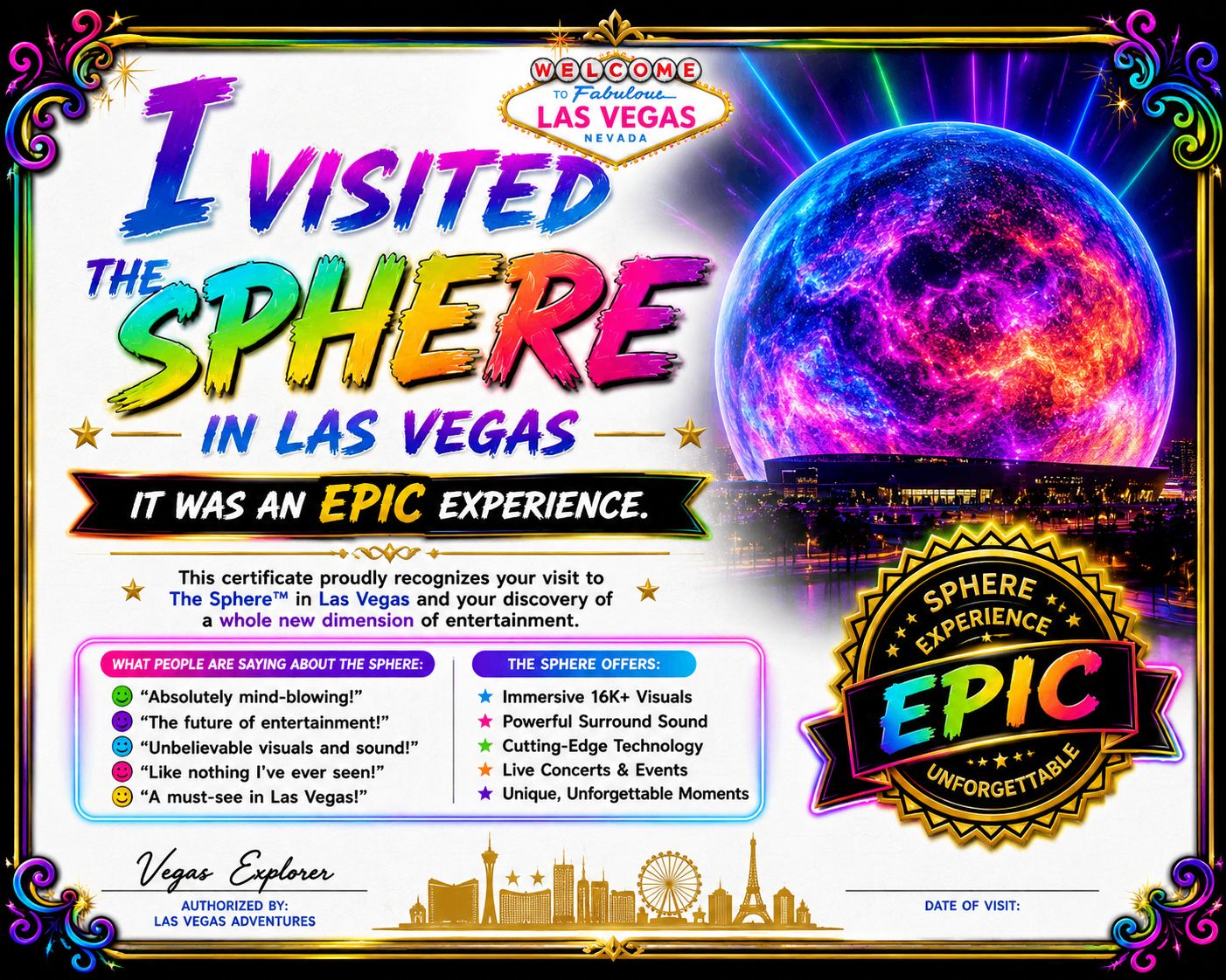 I Visited the Sphere in Las Vegas — Color Pop preview